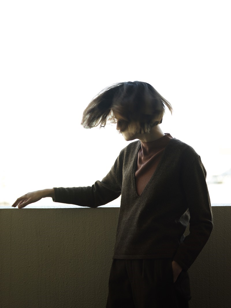 wal_19aw_014_ウルグアイの羊の深いVネックセーター