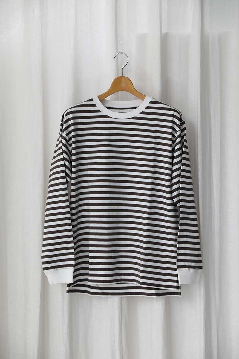 RELAXIN L/S BORDER TEE