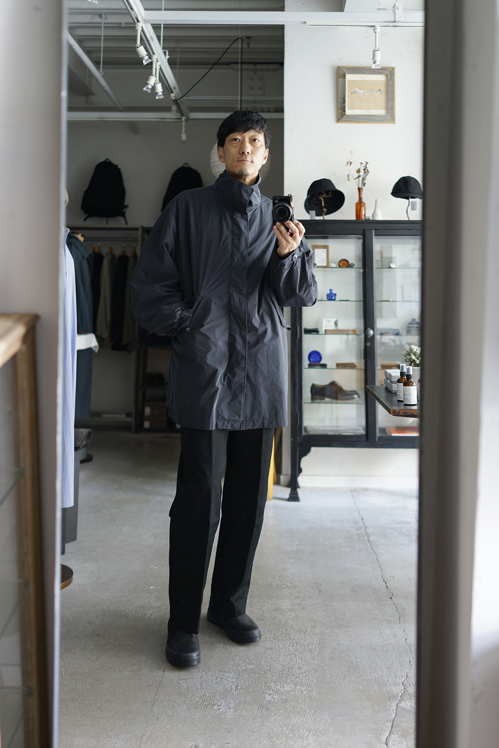 ATON air ventile short mods coat - モッズコート