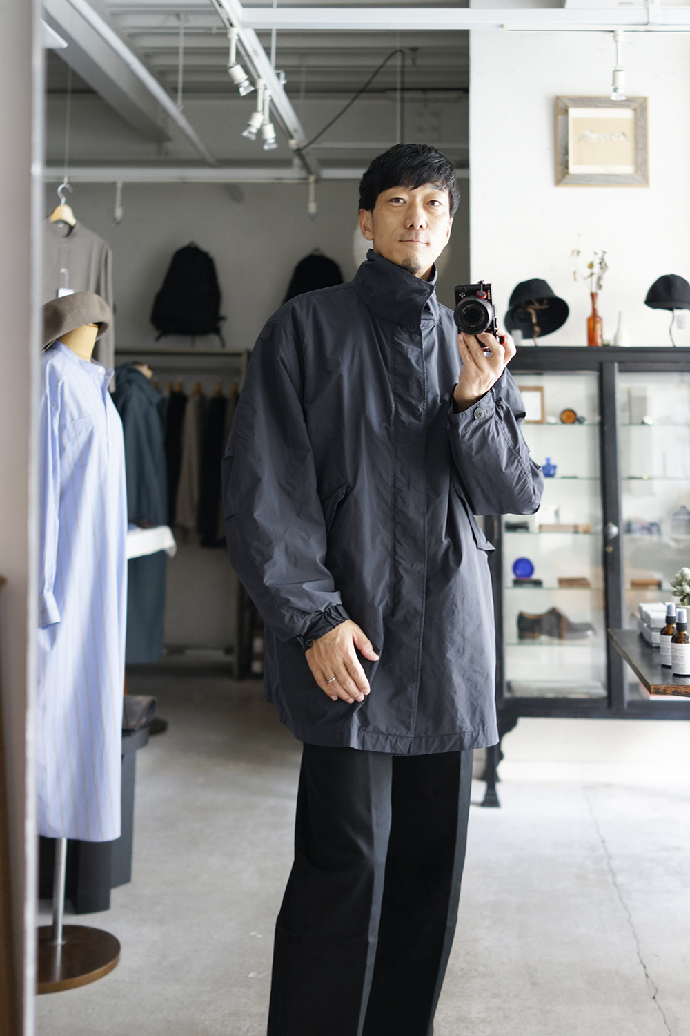 ATON air ventile short mods coat - アウター