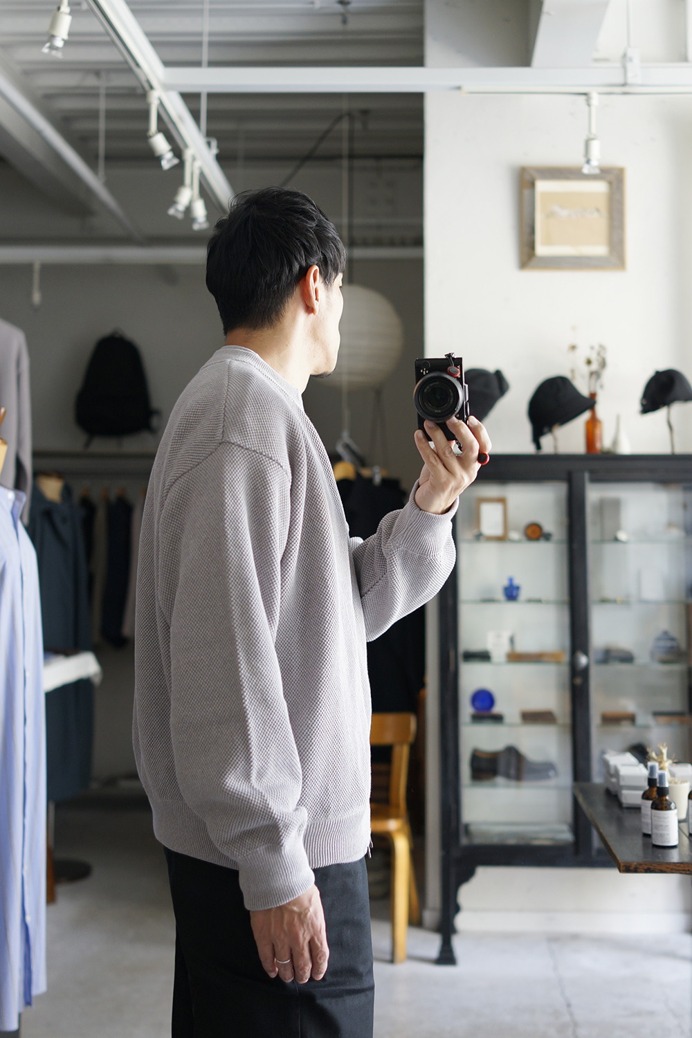 crepuscule」Moss Stitch ZIP Cardigan & Moc neck | ANOTHER LOUNGE