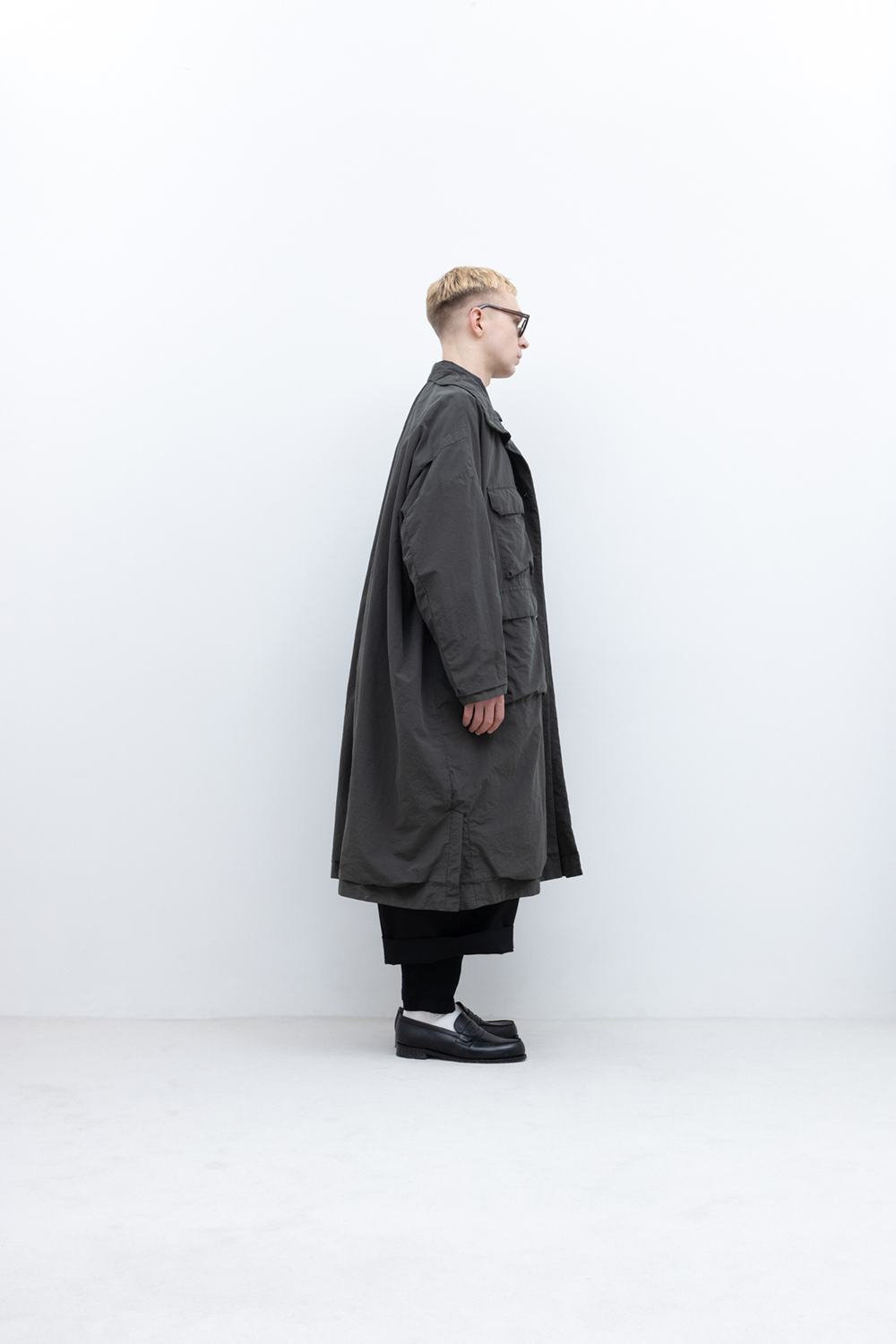 ニッサン・638 FIRMUM リバーシブルコート S ナイロンタッサー