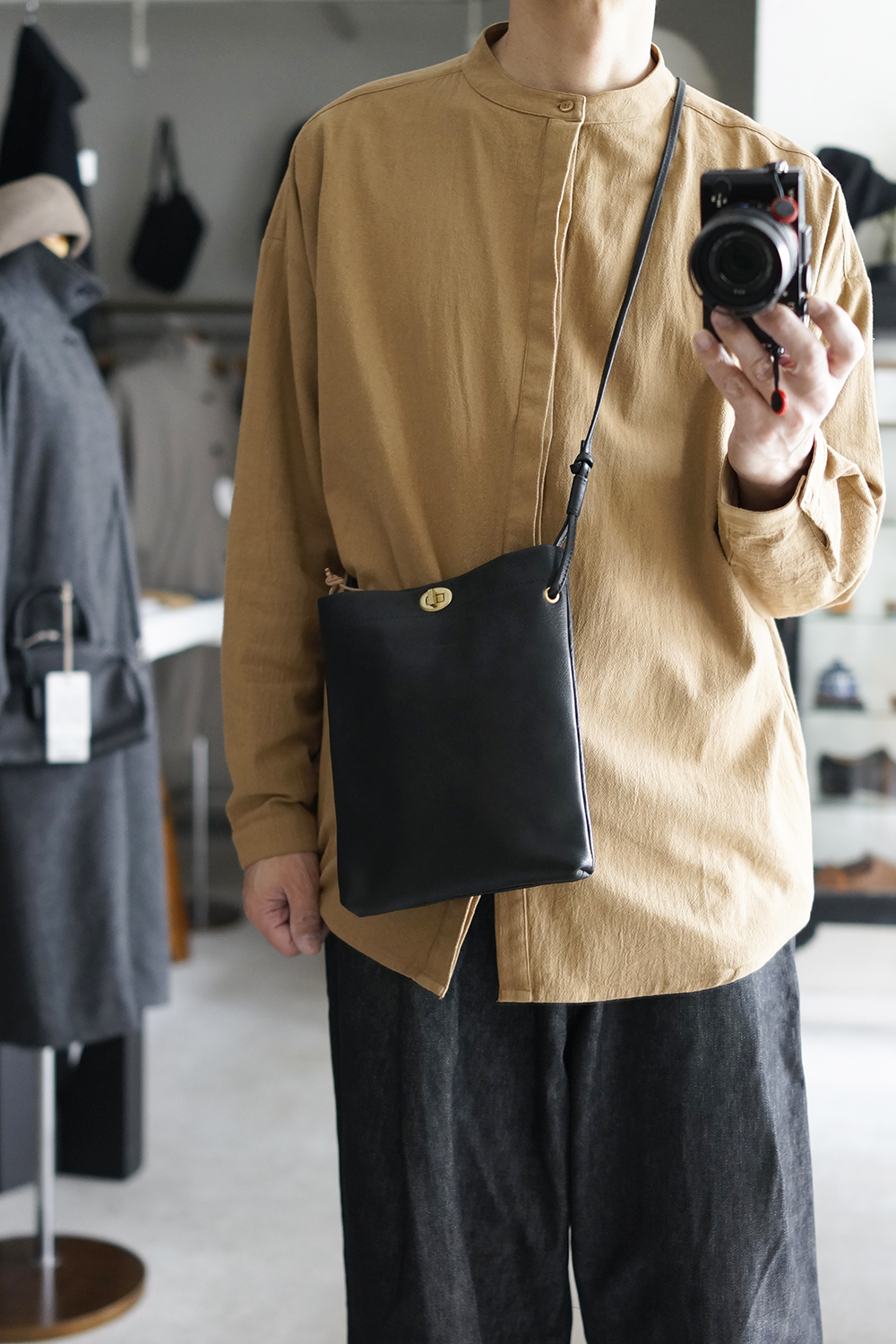 SLOW(スロウ) bono mini shoulder bag ブラック