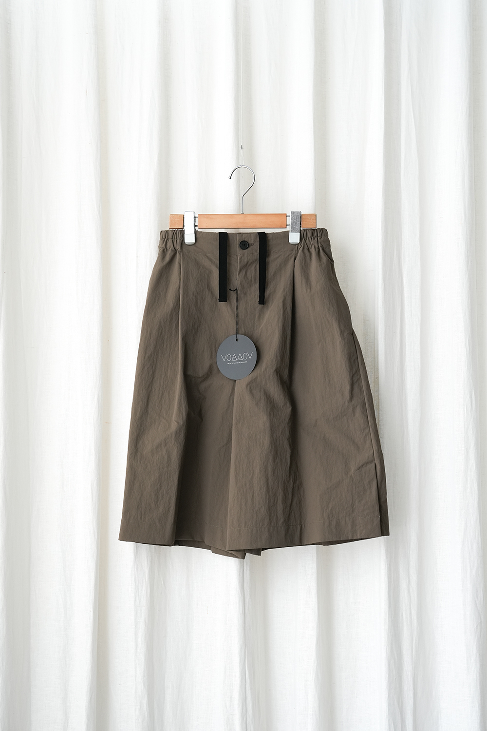 Nylon Ripstop Taffeta Wide Short Pants