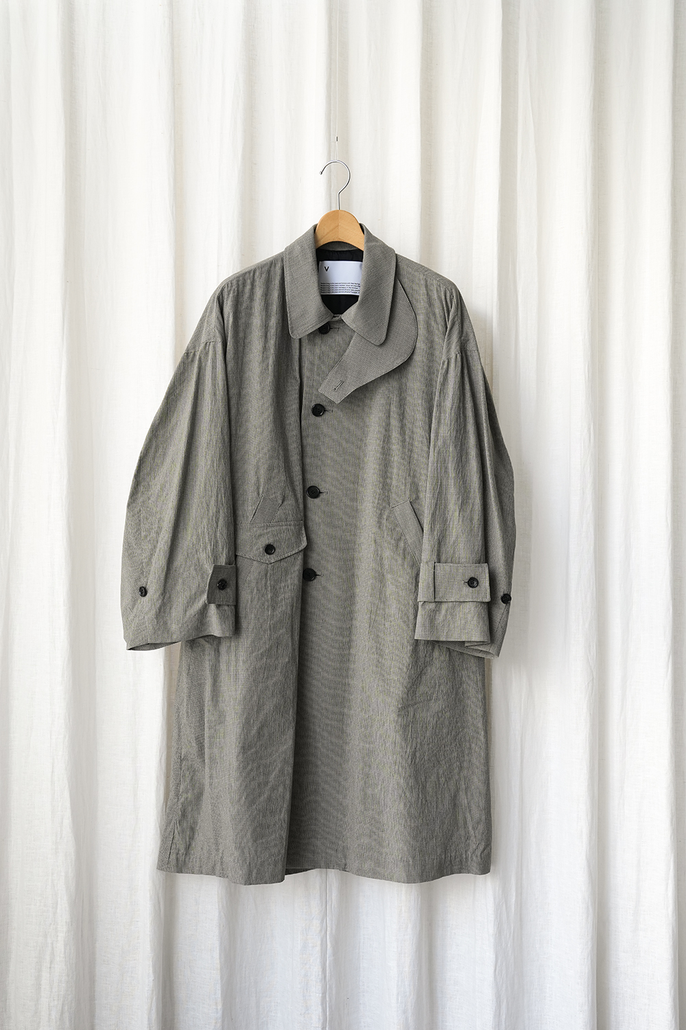 High Twisted Organic Cotton ステンカラーコート