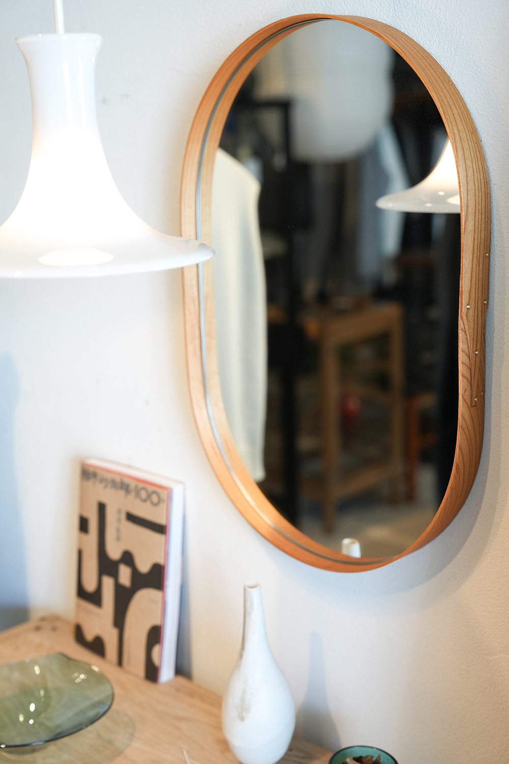 まる工芸 Oval Mirror