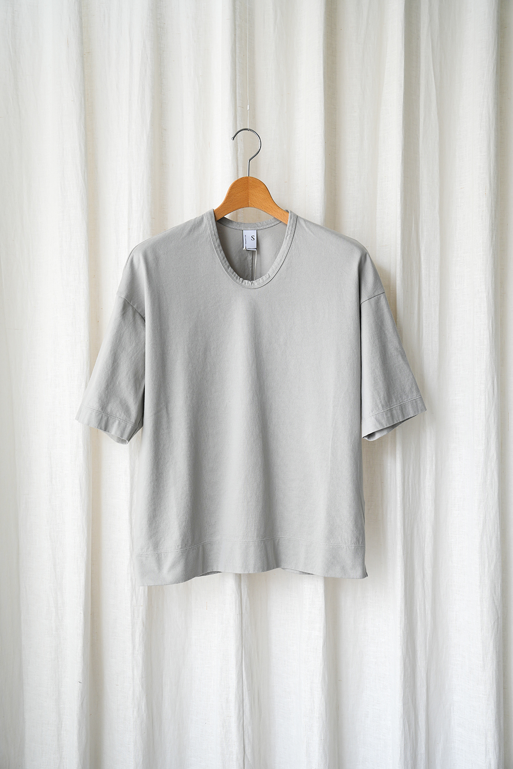 超長綿ハイゲージミッコ天竺6分袖Tシャツ