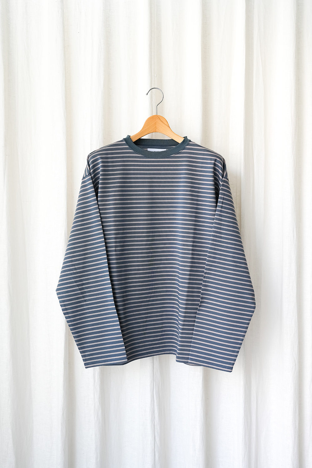 BORDER CREW NECK TEE L/S