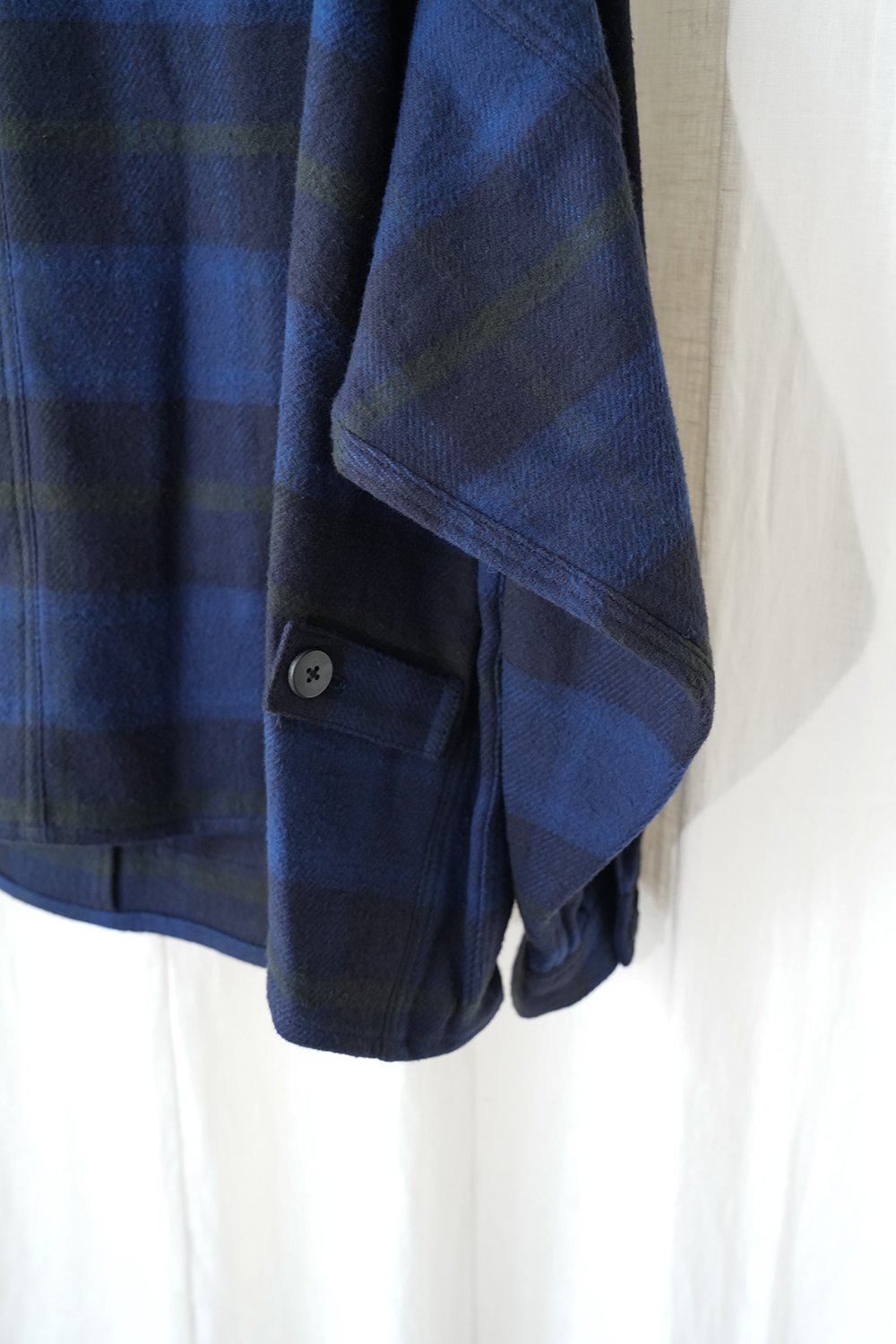 COTTON NEL CHECK COVERALL JACKET | ANOTHER LOUNGE