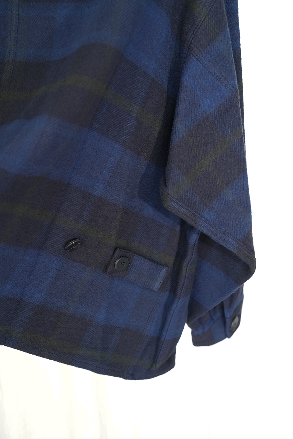 COTTON NEL CHECK COVERALL JACKET | ANOTHER LOUNGE
