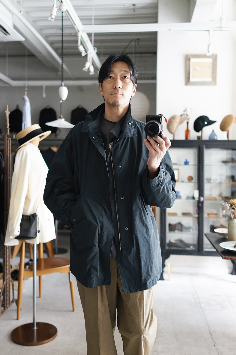 「ATON」AIR WEATHER | SHORT MODS COAT | ANOTHER