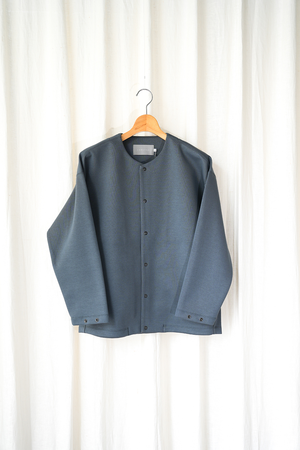 SNAP BUTTON CARDIGAN -solid-