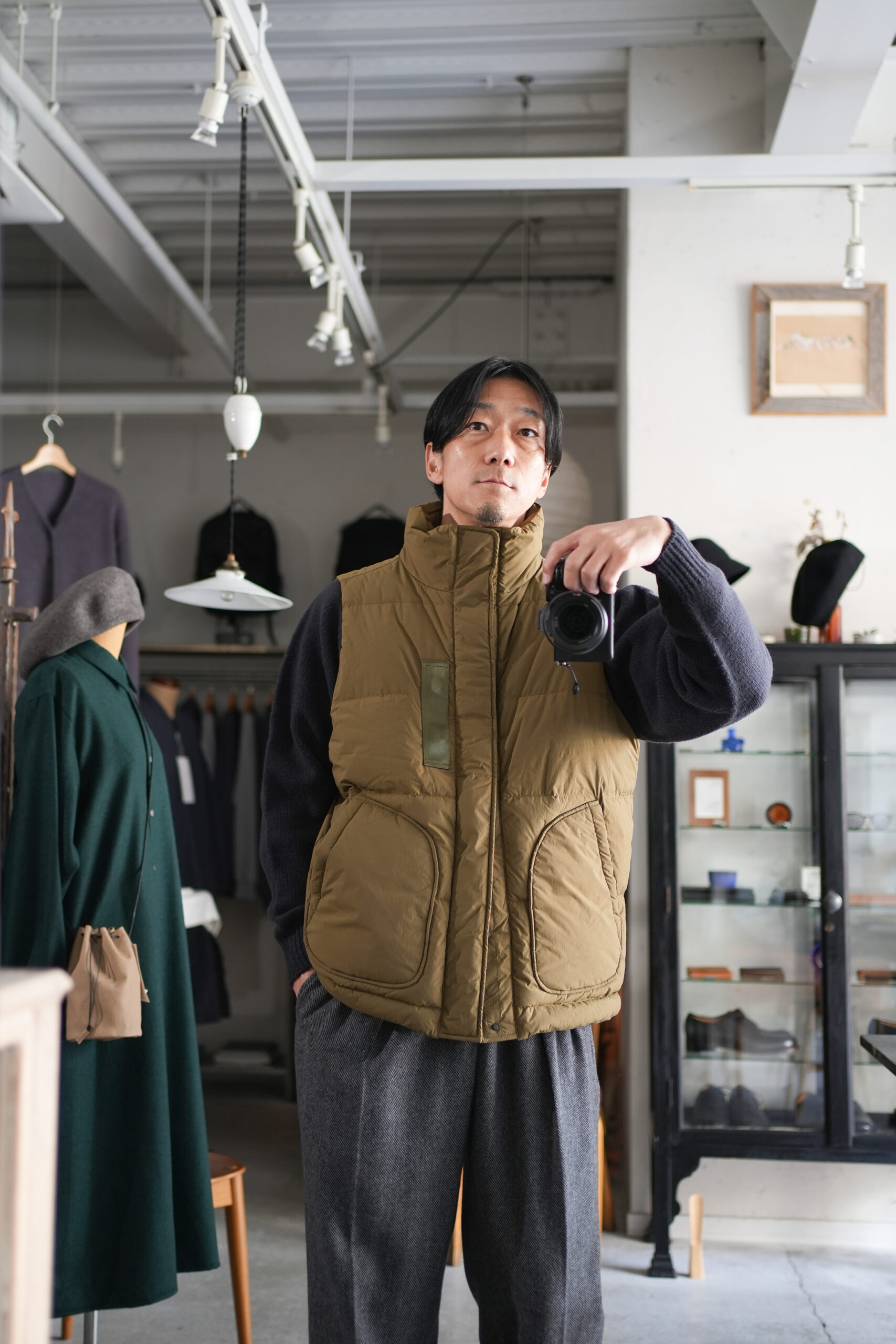 WM×TAION DOWN VEST ホワイトマウンテニアリングPaddingDown95%