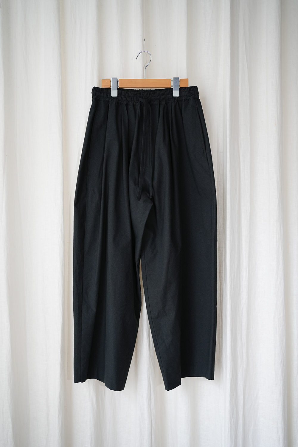 COTTON SILK WIDE EASY PANTS
