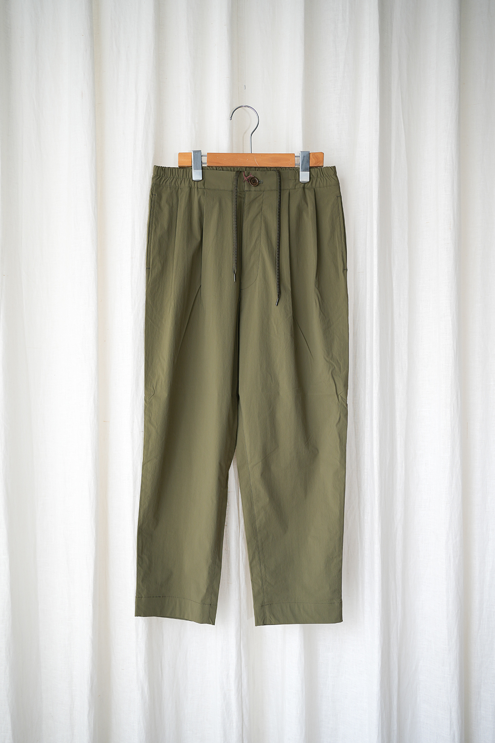 STRETCH WASHABLE NYLON 2TACK TAPERED EASY PANTS