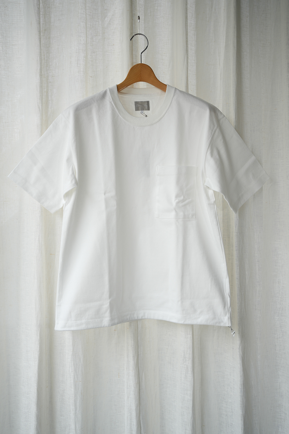 DRAWSTRING HEAVY PLATING S/S TEE