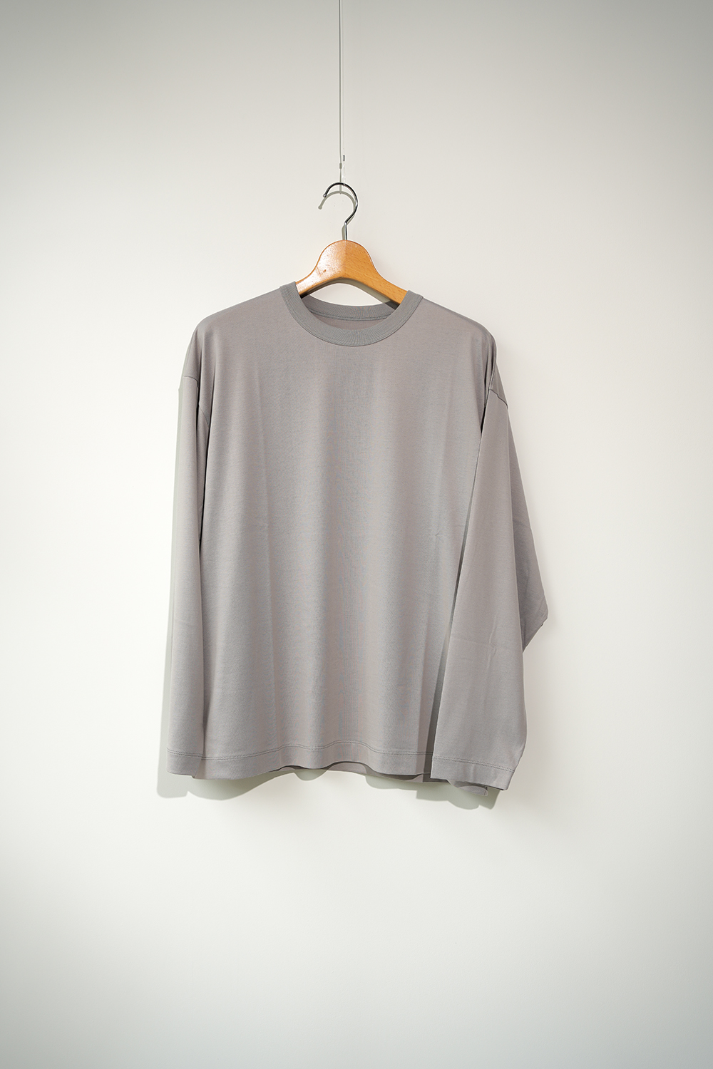ORGANIC GIZA 80/2 KNIT COMFORT FIT TEE L/S