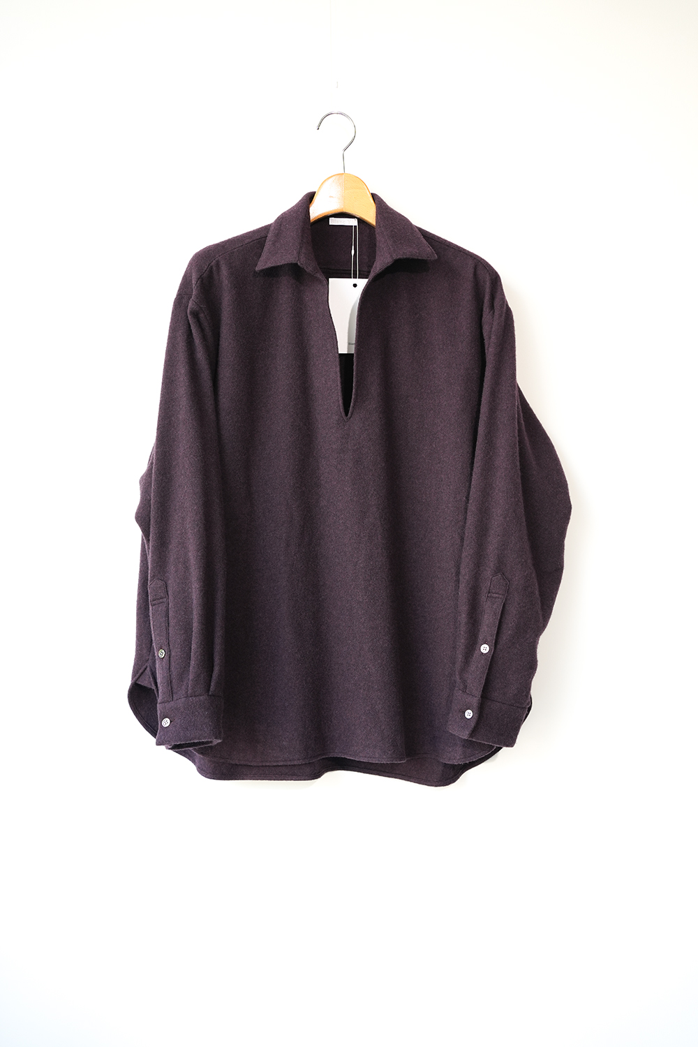 Blanc YM」Cashmere Skipper Shirt | ANOTHER LOUNGE