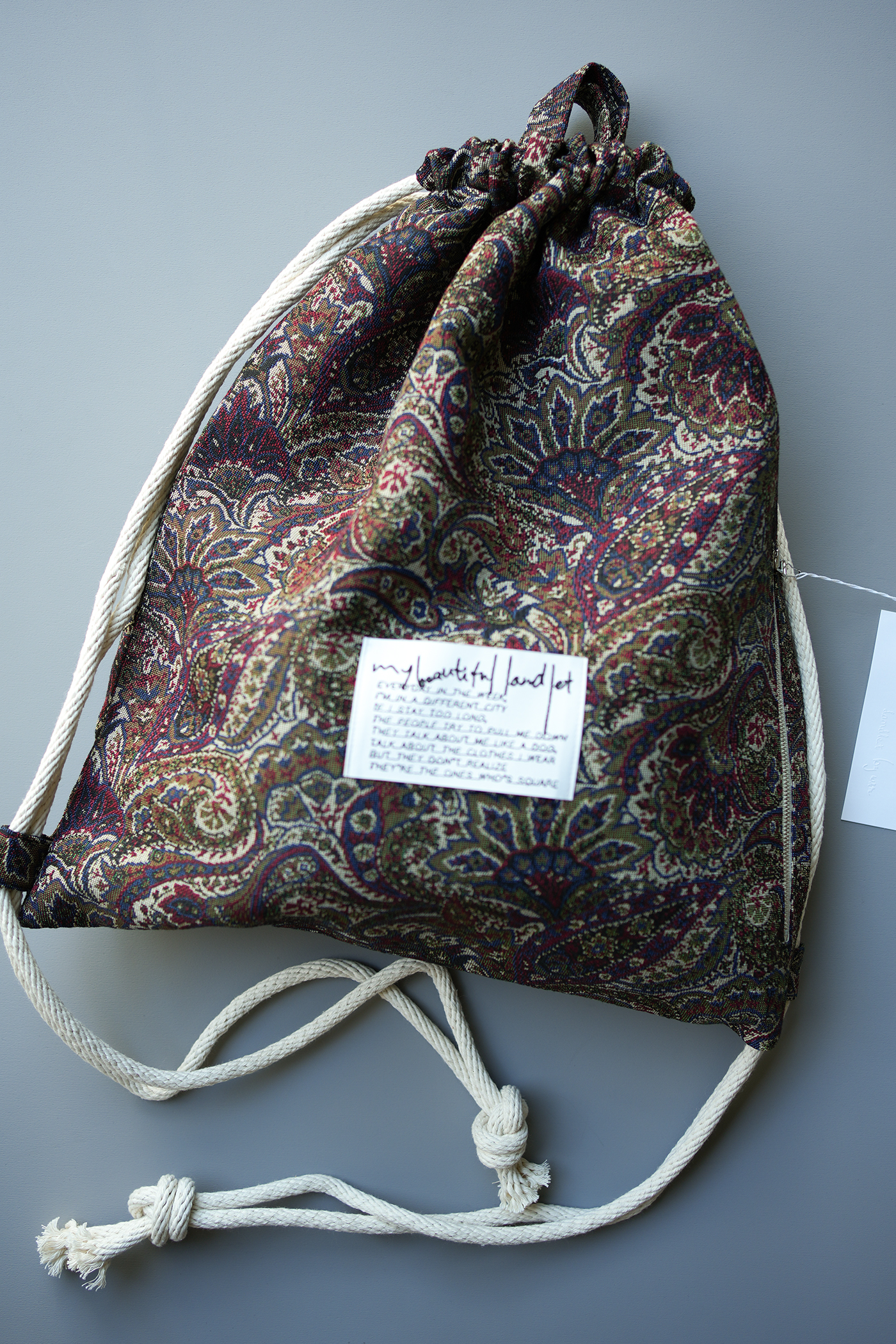 PAISLEY GOBELIN WEAVING KNAPSACK（M）