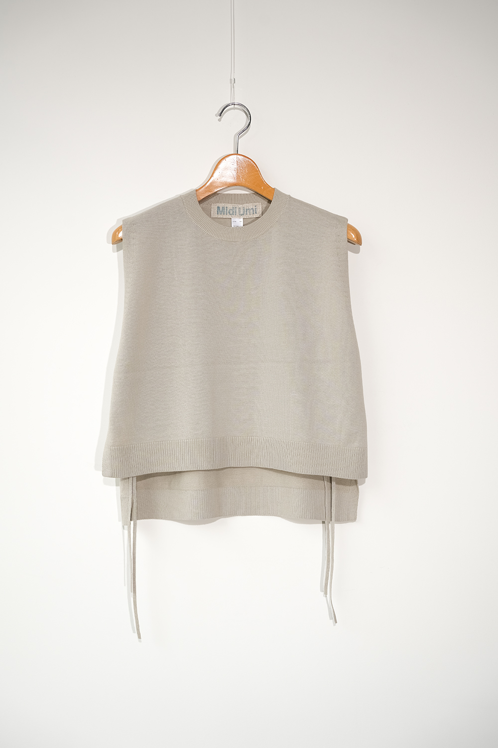side ribbon short vest