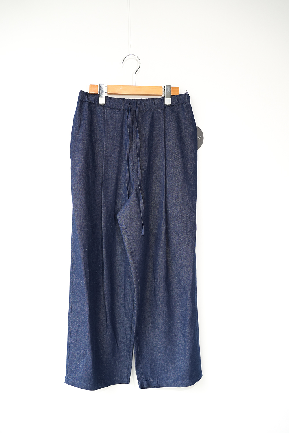 OPEN END COTTON x FRENCH LINEN DENIM Wide Easy Pants