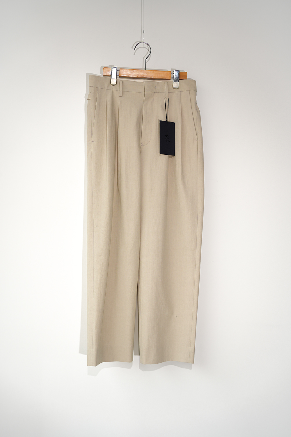 COTTON WEATHER 2 TUCK PANTS