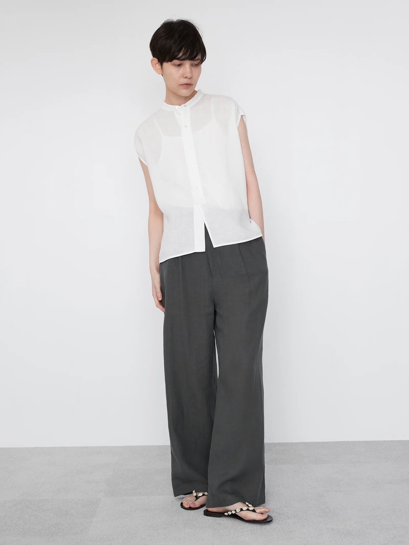 TICCA（ティッカ）の「TICCA / 2WAY リネン フレンチスリーブ