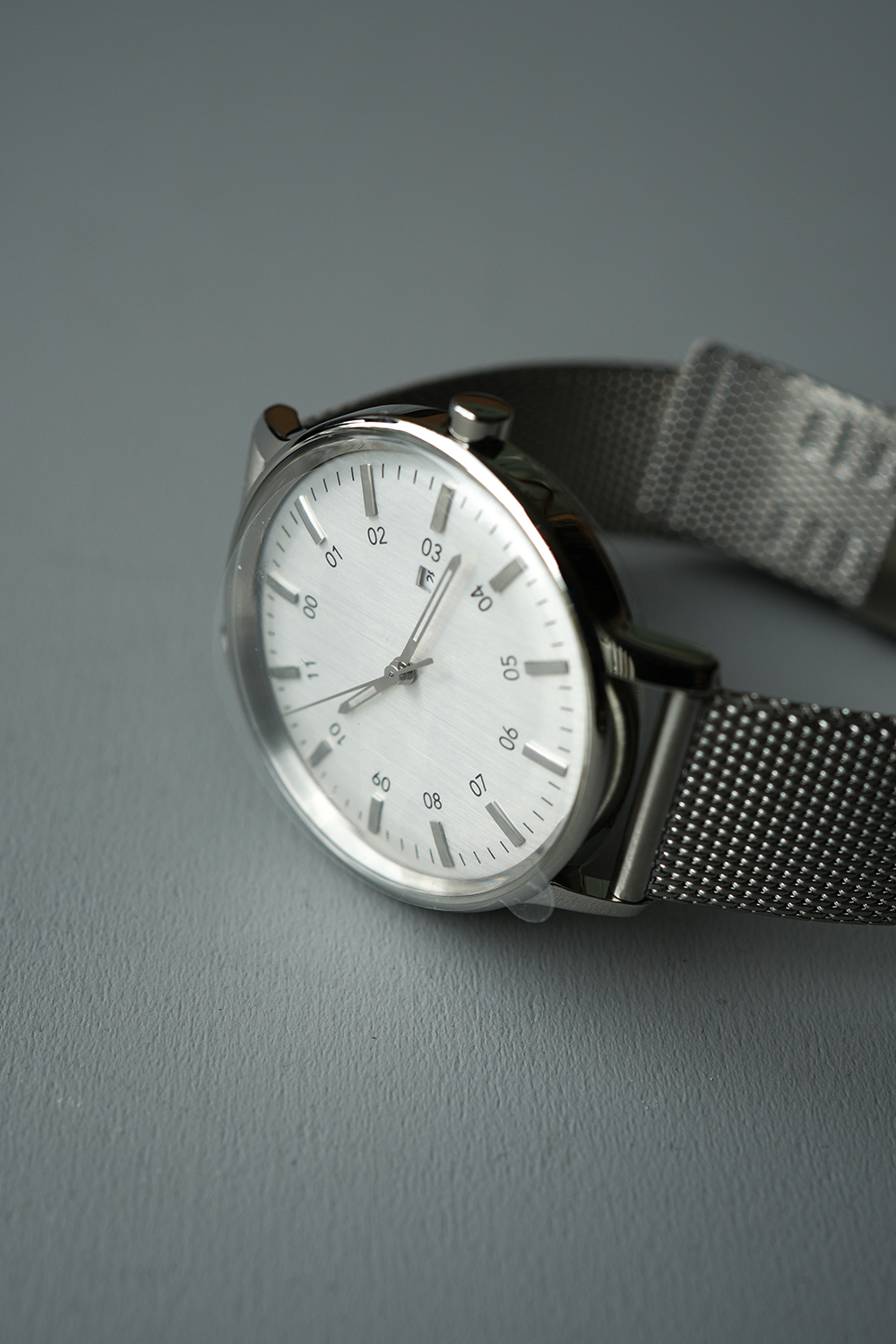 SK01 1970 / SS SILVER MIRROR FINISH / SILVER INDEX DIAL / SILVER MESH