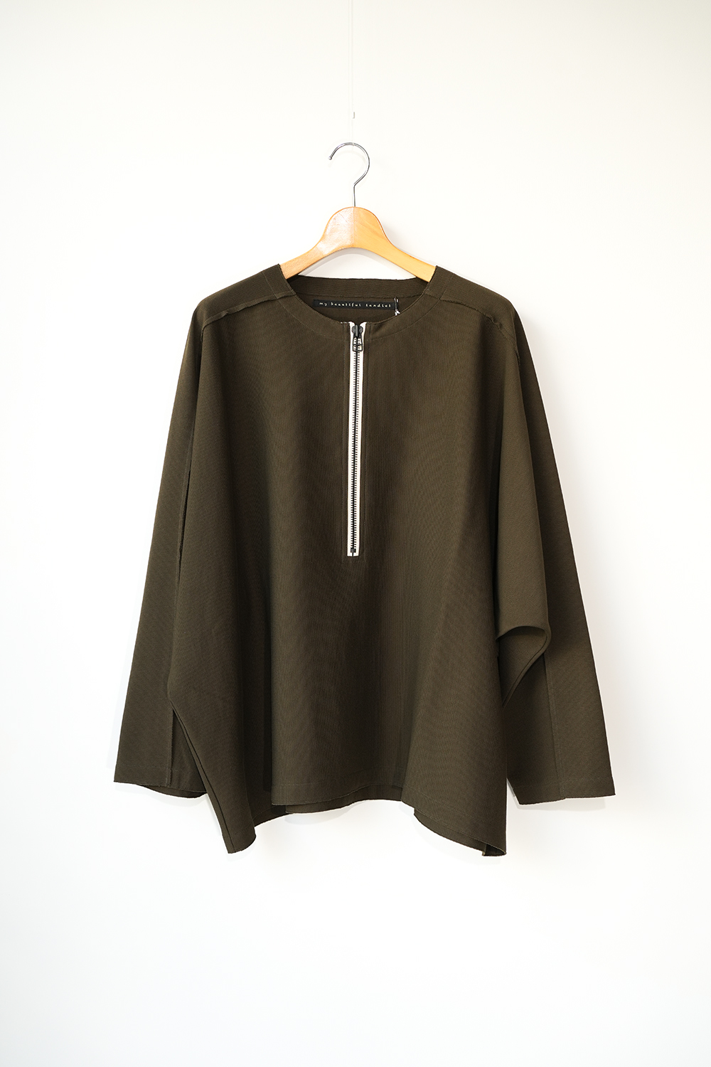 PONTE KNIT HENRY NECK L/S