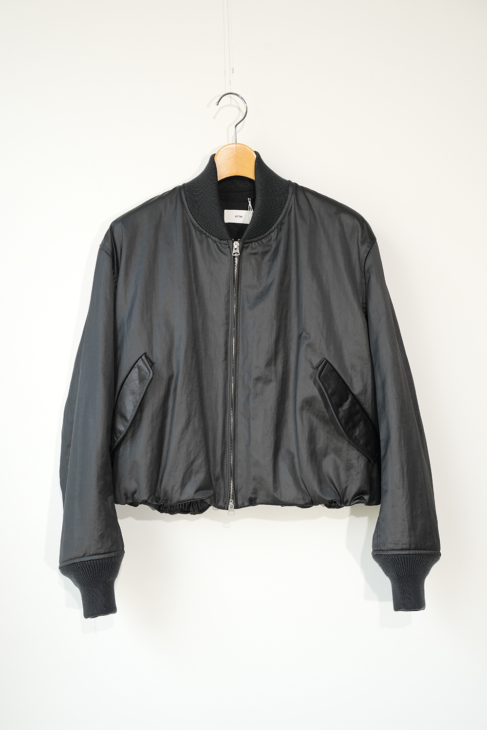 COWHIDE NYLON | CROPPED JACKET MA-1