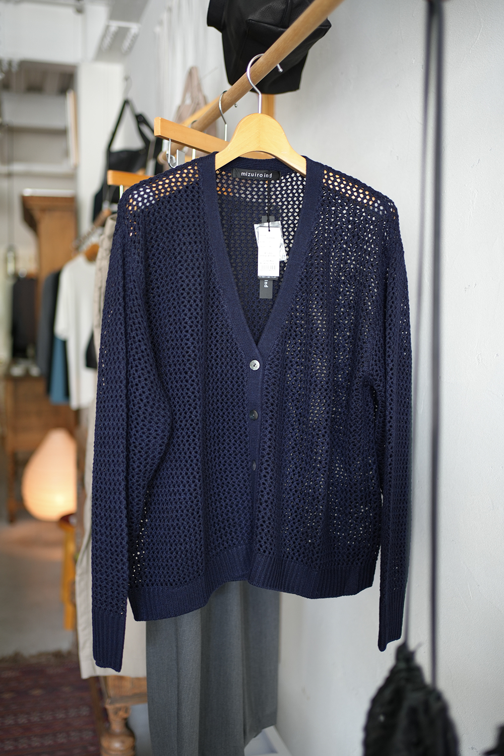 mesh V neck C/D