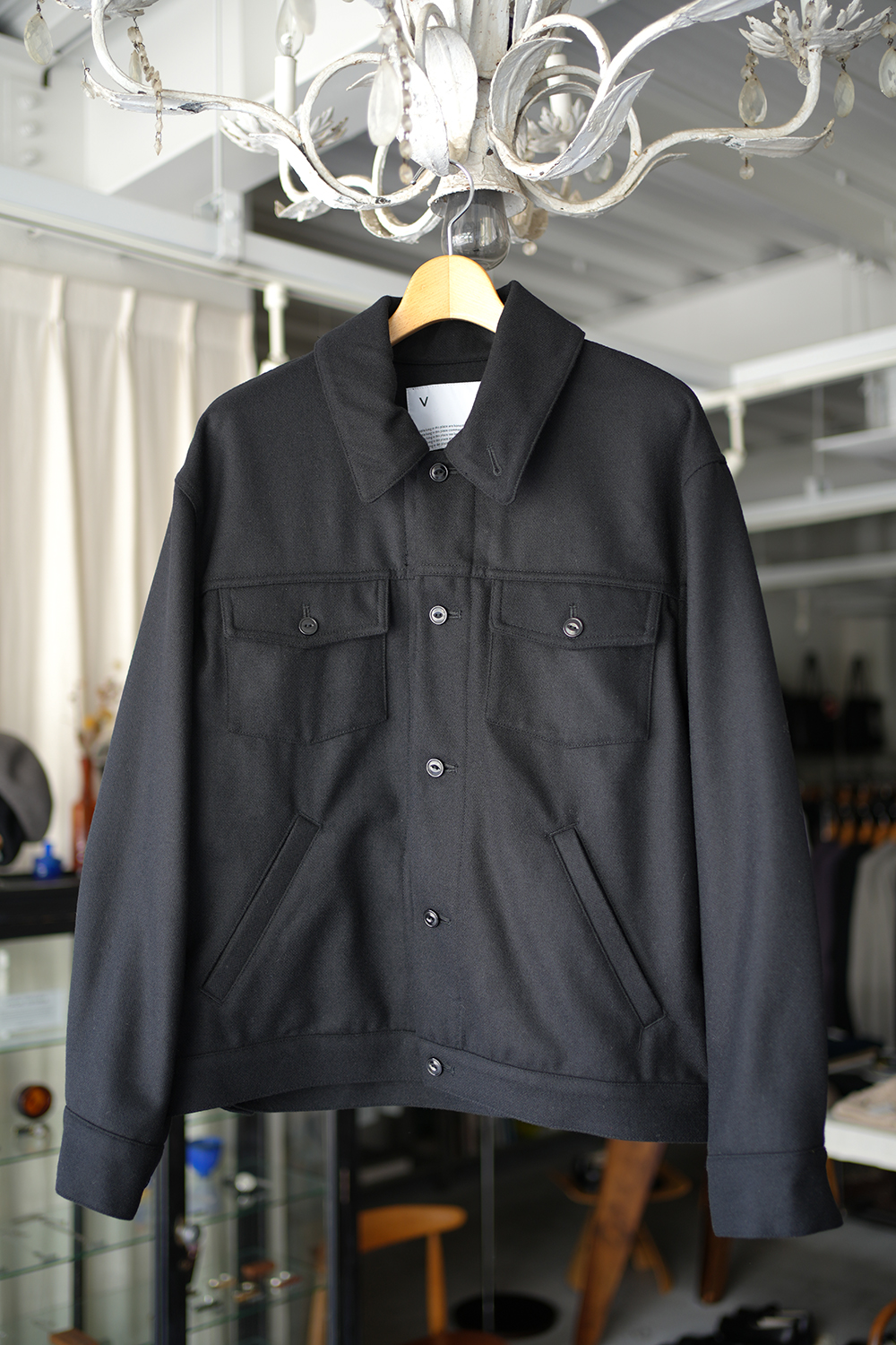 RECYCLED MELTON JACKET