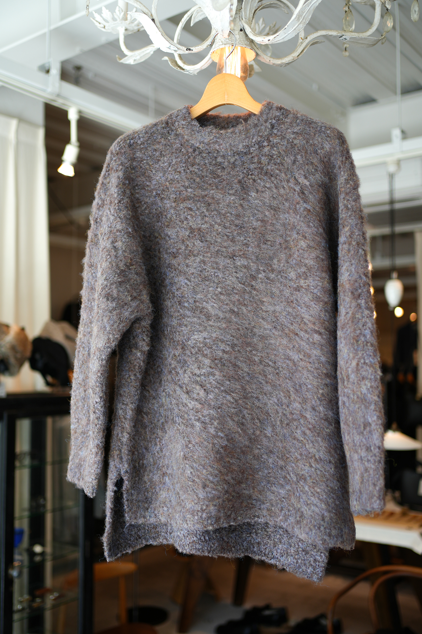 FULLERS TEASEL BRUSHED KNIT CREW NECK