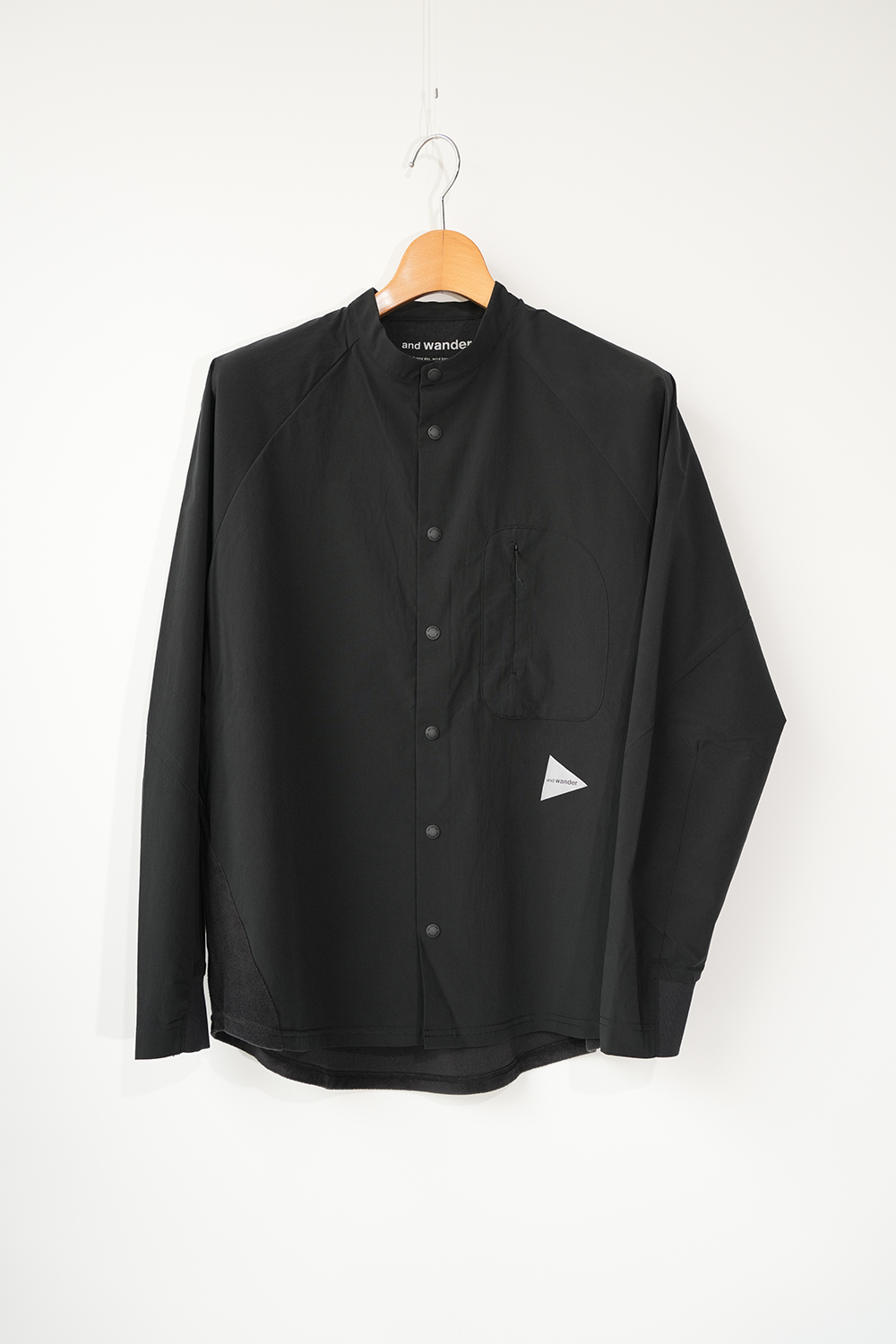fleece base band collar shirt