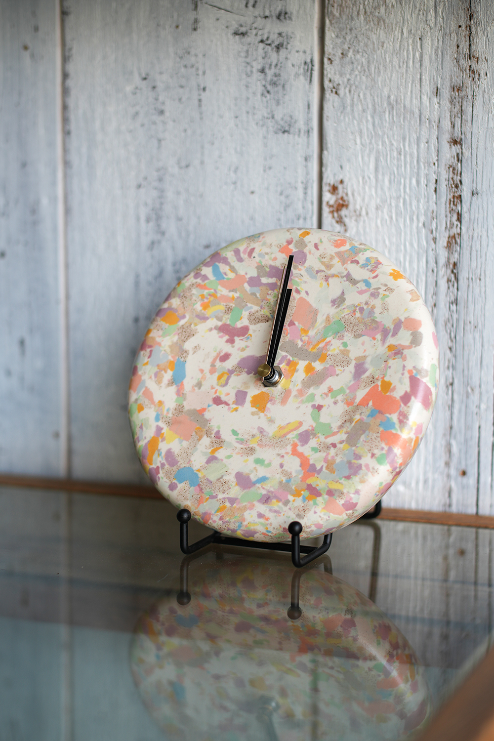 陶掛け時計 カラーチップ