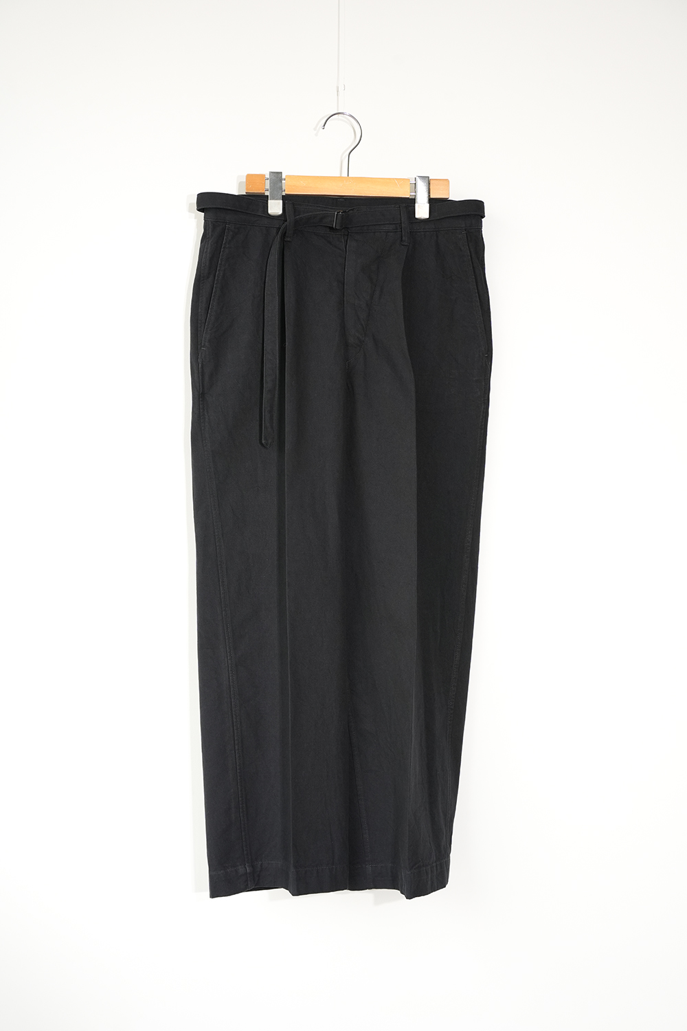 Hard Twist Gabardine Belted Trousers