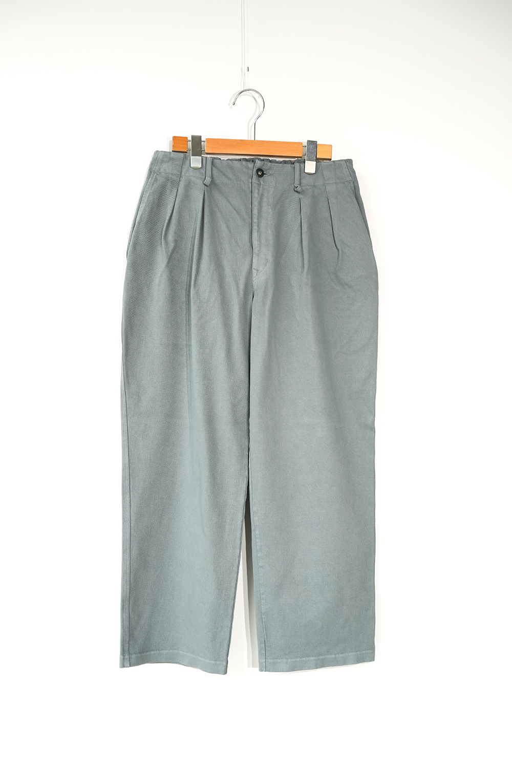 KNIT DENIM 2 TUCK EZ WIDE SLACKS