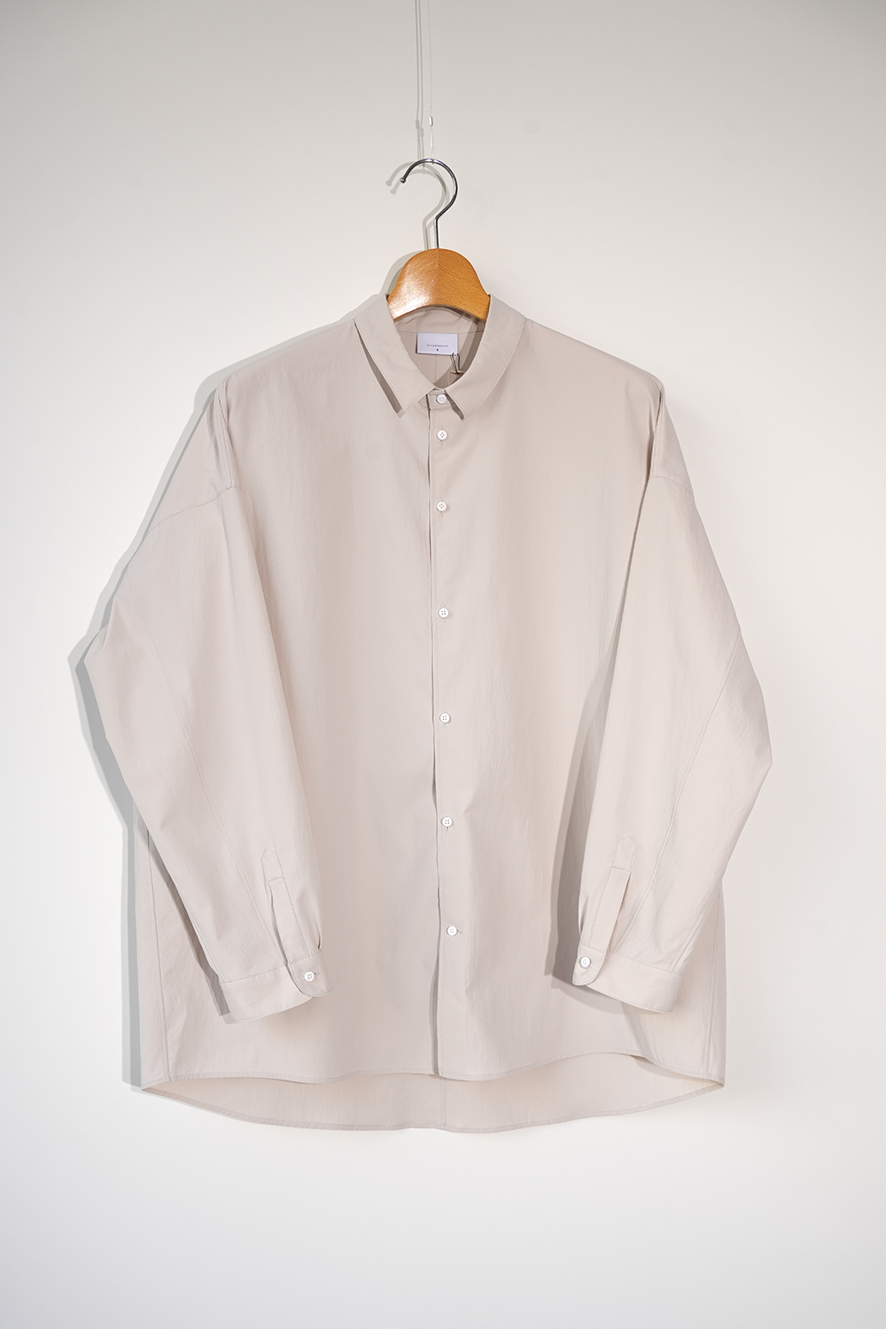 ストレッチポリエステルマットタイプライターシャツ