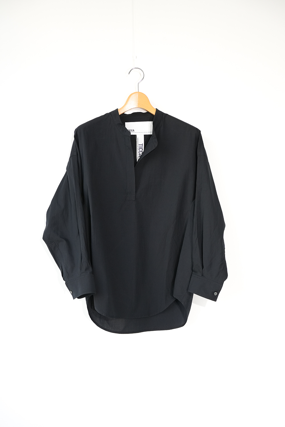 ノーカラースキッパーシャツ