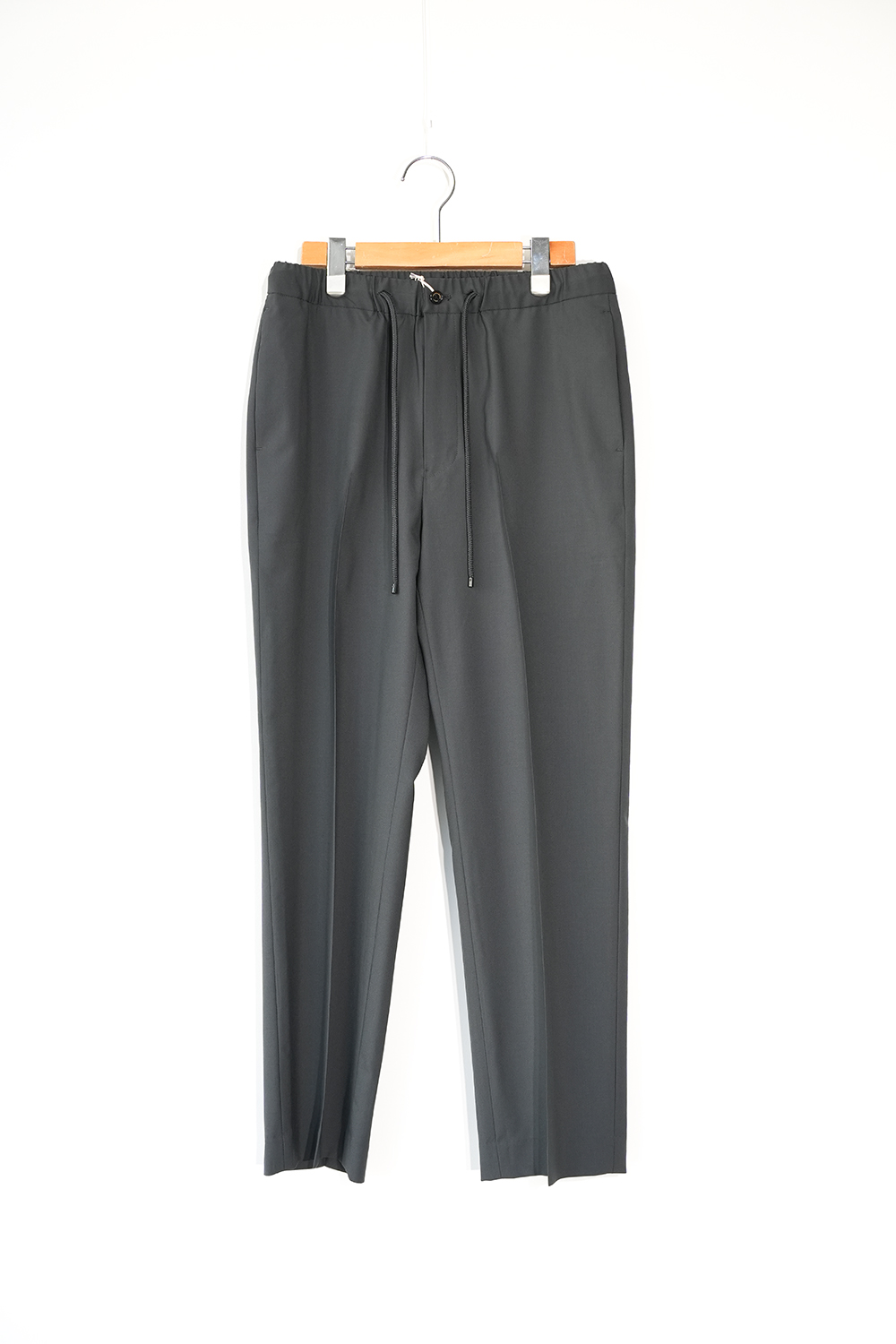 ORGANIC WOOL 2/80 TROPICAL FLAT TAPERED EASY TROUSERS