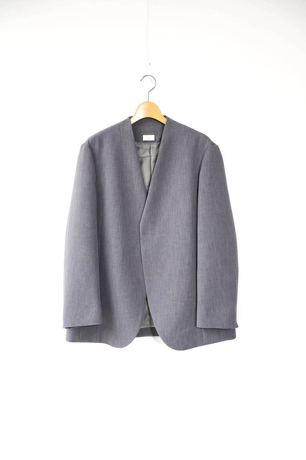 ポリエステルドライダブルウェザーノーカラージャケット