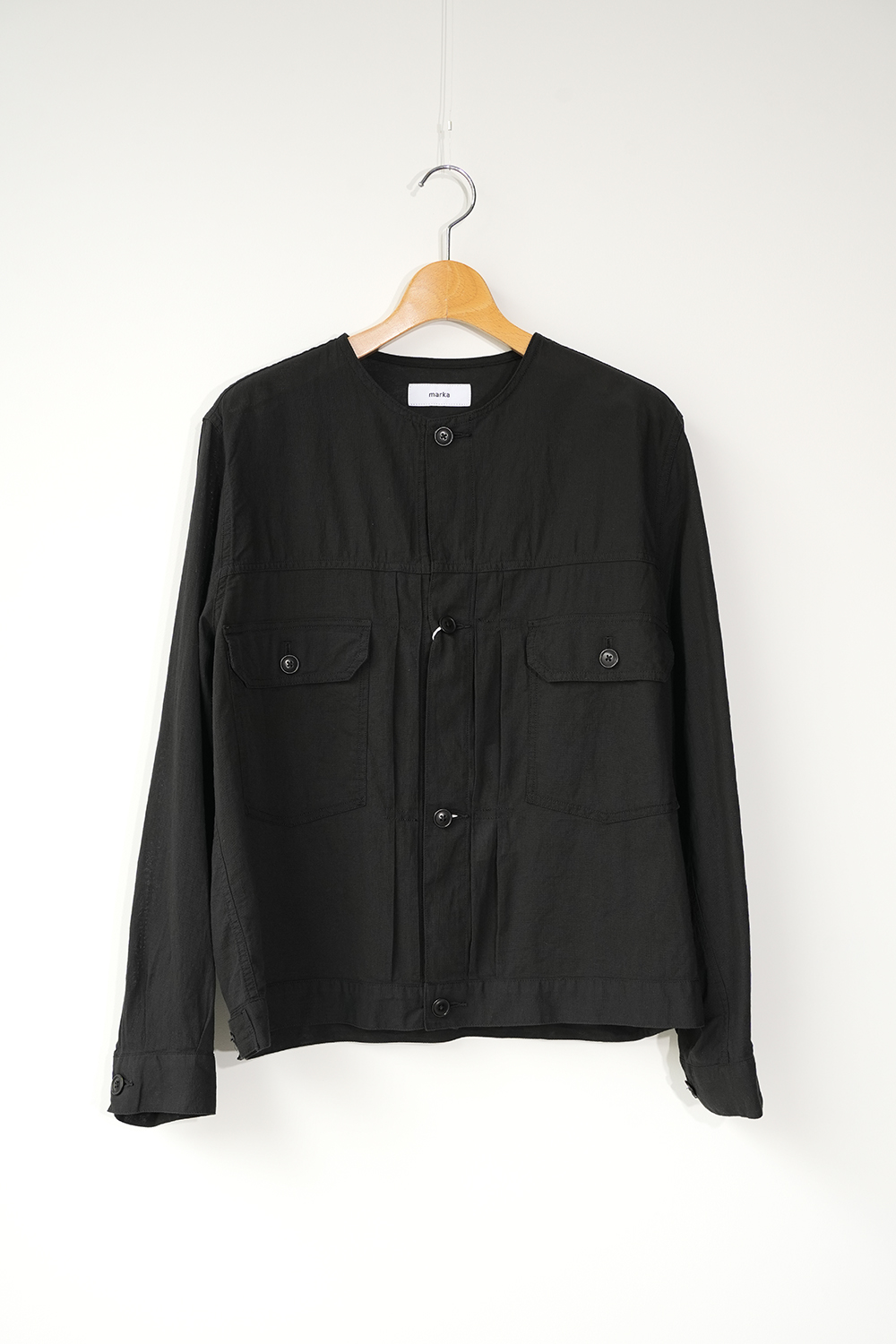 NO COLLAR TRUCKER JACKET