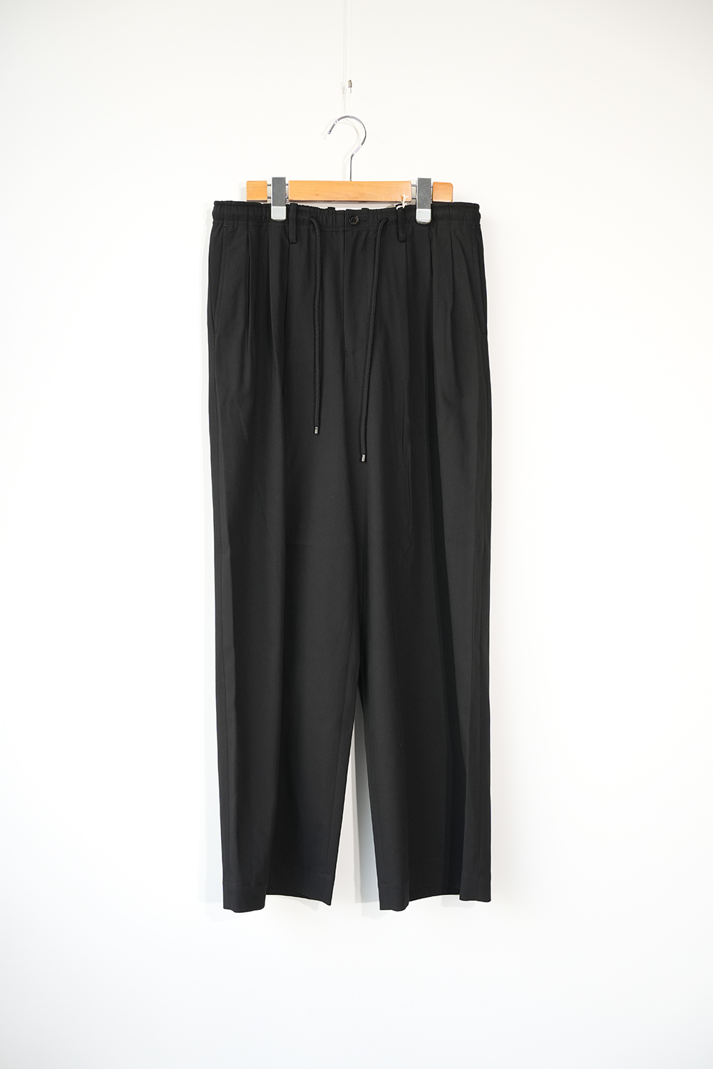 60/2オーガニック強燃ボイル3/2ツイル / トリプルプリーテッドイージートラウザーズ