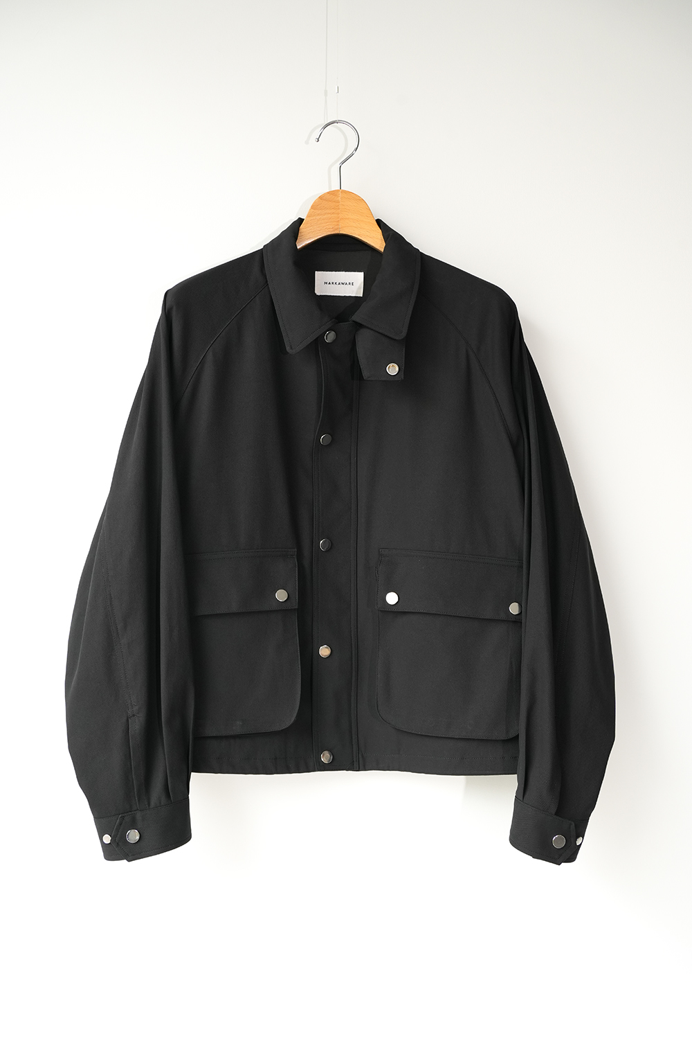 60/2オーガニック強燃ボイル3/2ツイル / ショートフィールドブルゾン