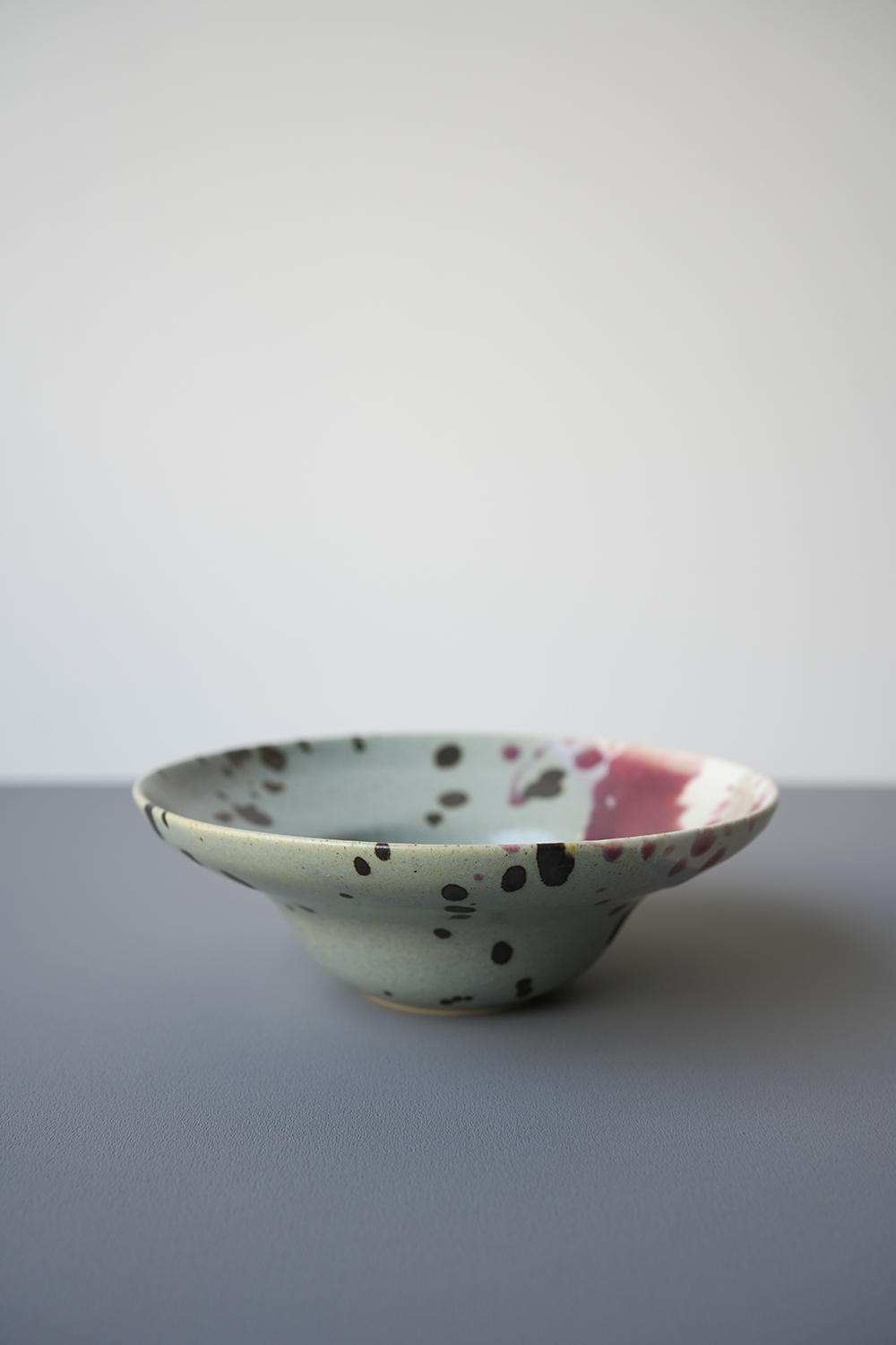 小鉢皿 若葉紅釉