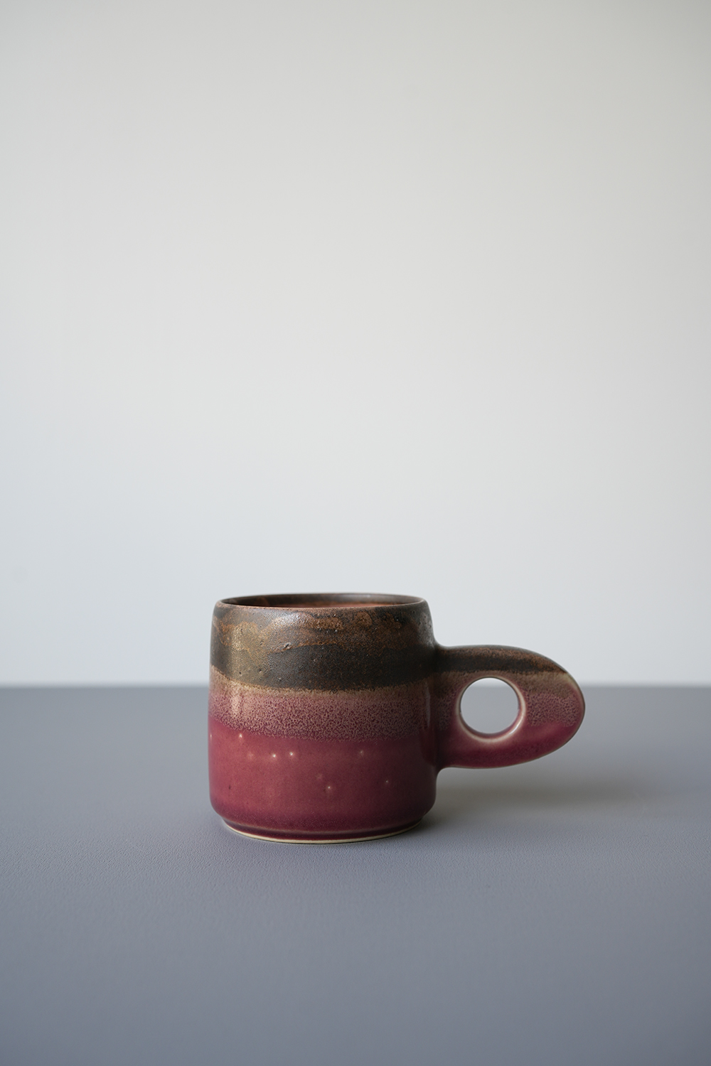 マグカップ ブロンズ紅2段釉