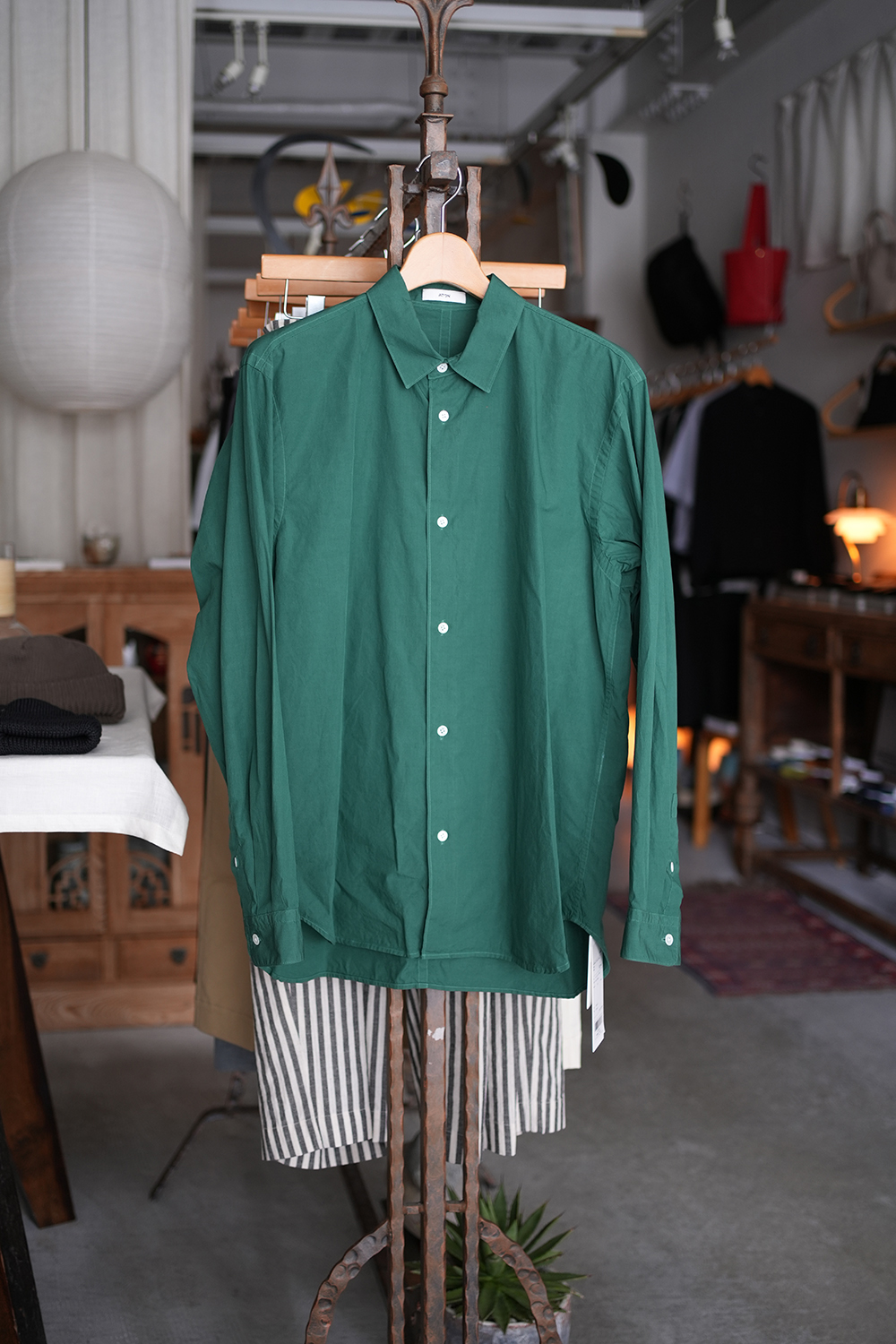 SHRINK COTTON LAWN | OVERSIZED SHIRT