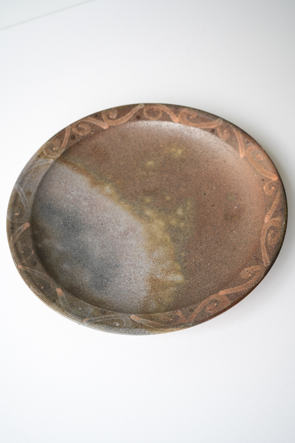 森岡宗彦 23.5cmスリップ大皿