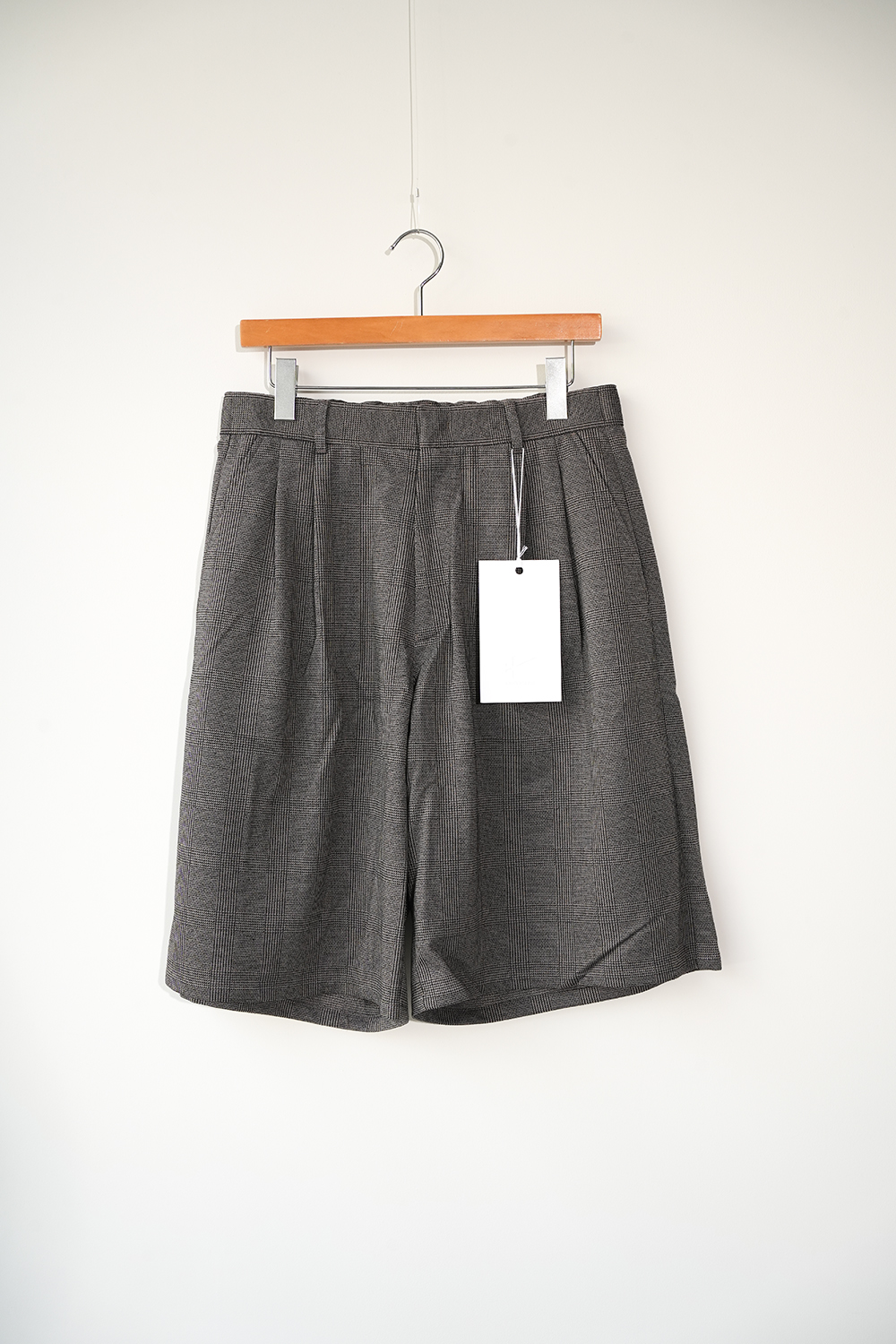 28G Loop Yarn Glen Check  Shorts