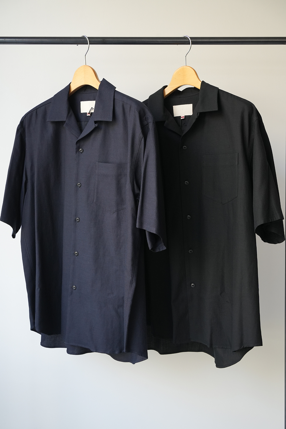 OPEN COLLAR S/ S SHIRT